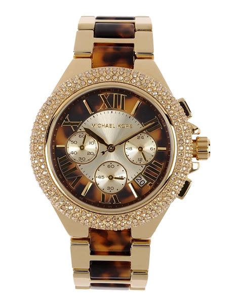 michael kors watch brown gold